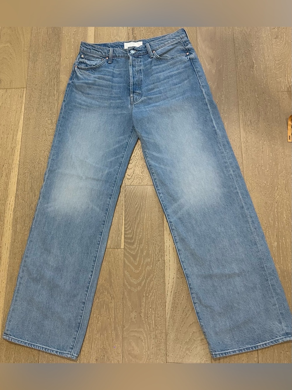 MOTHER The Dodger Button Hover Cuff Jeans I Could Care Less Size 29
